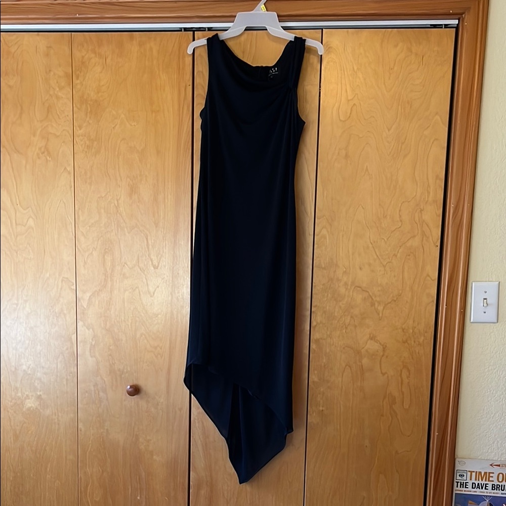 Elegant Black Asymmetrical Dress